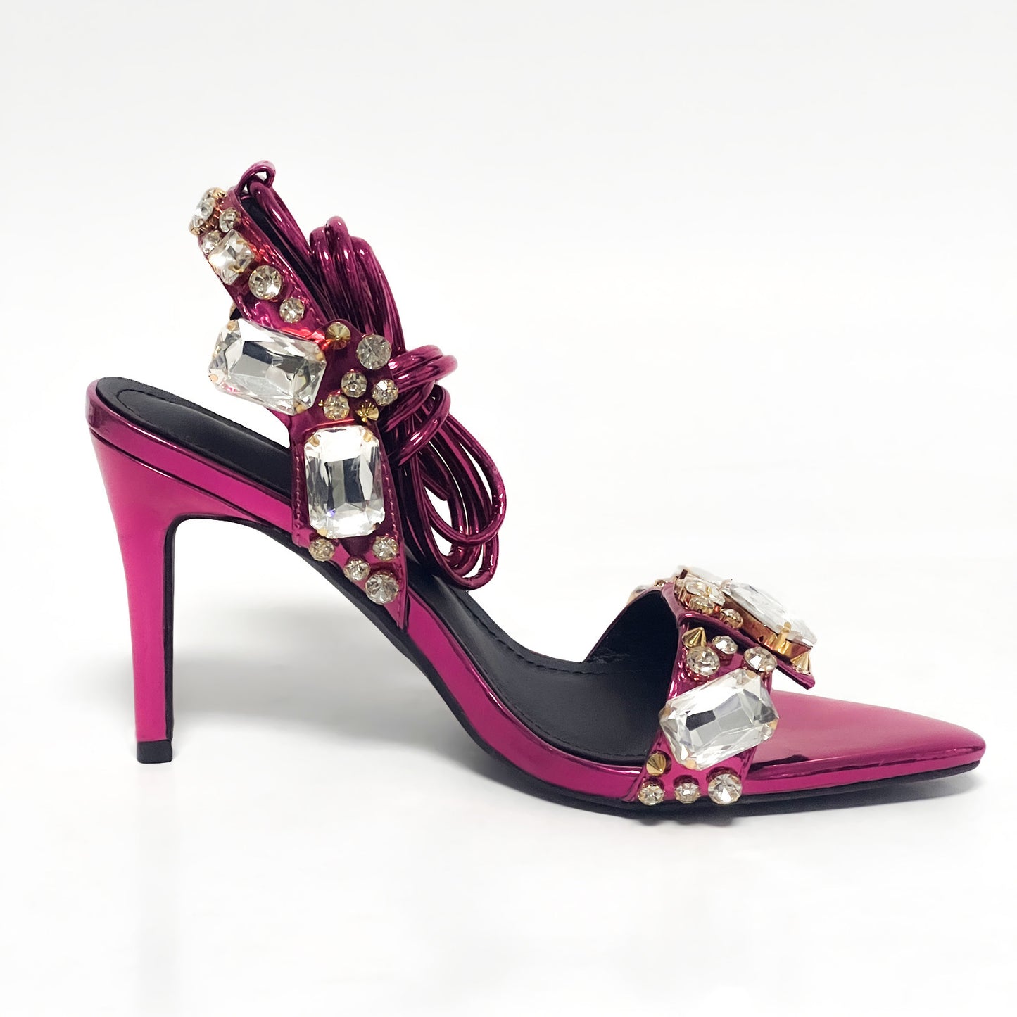 Radiant Goddess Rhinestone Stiletto Heels
