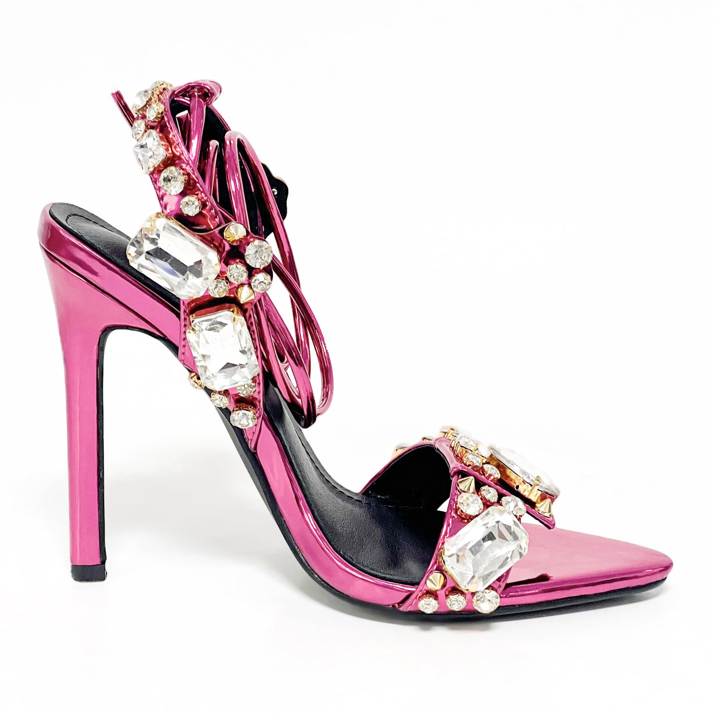 Radiant Goddess Rhinestone Stiletto Heels