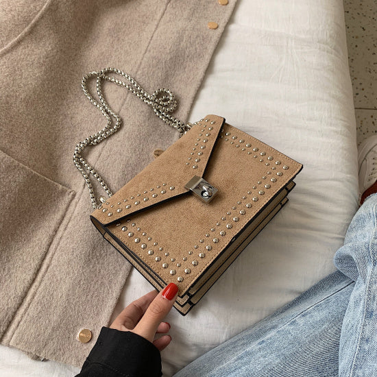 Leather Scrub Small Shoulder Messenger