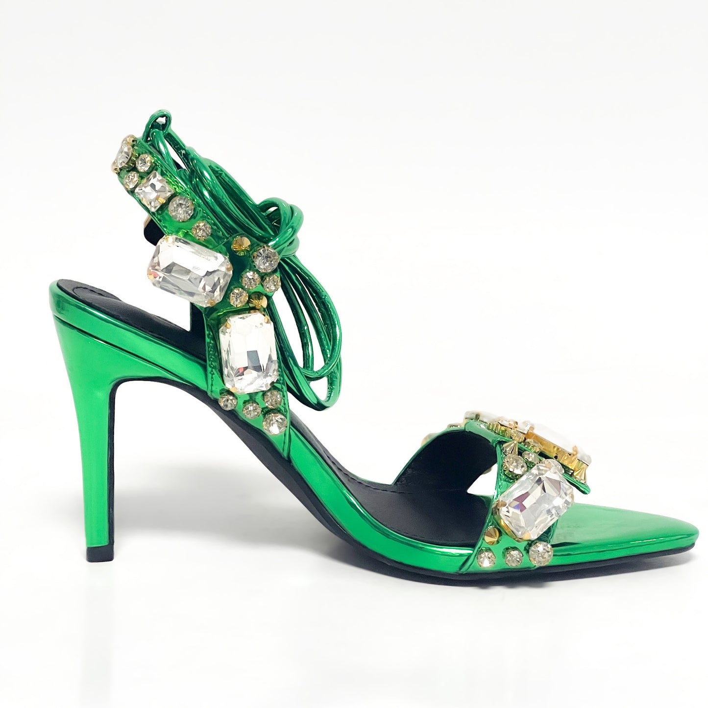 Radiant Goddess Rhinestone Stiletto Heels