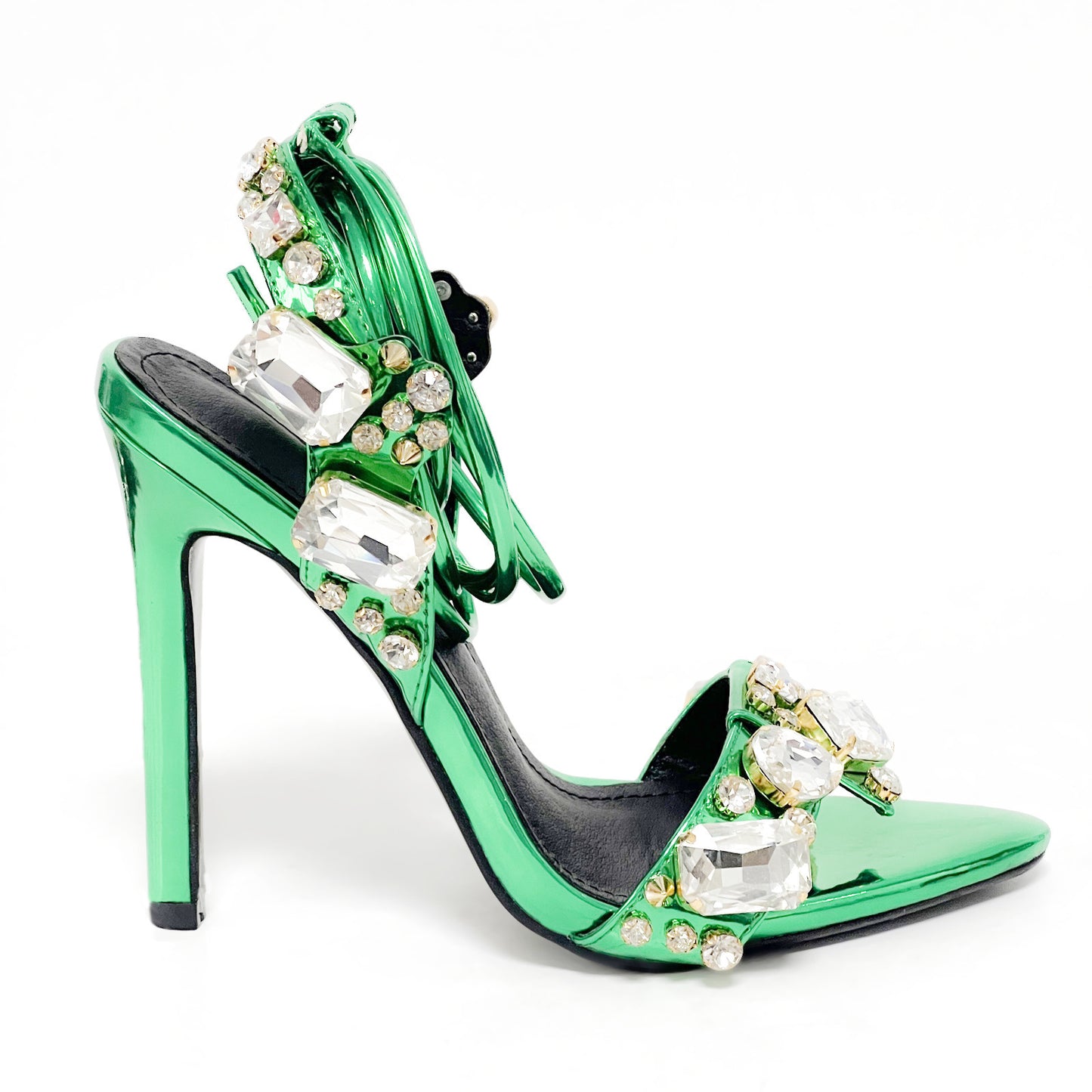 Radiant Goddess Rhinestone Stiletto Heels