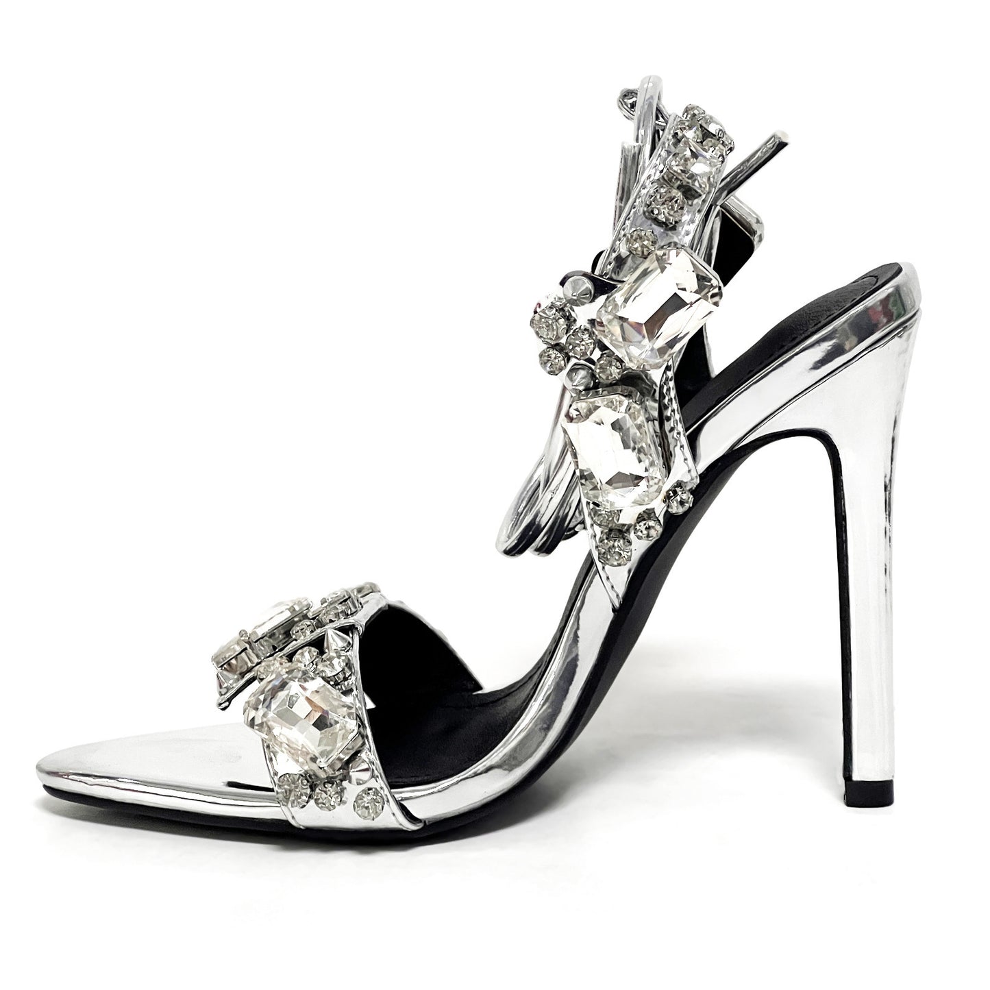 Radiant Goddess Rhinestone Stiletto Heels