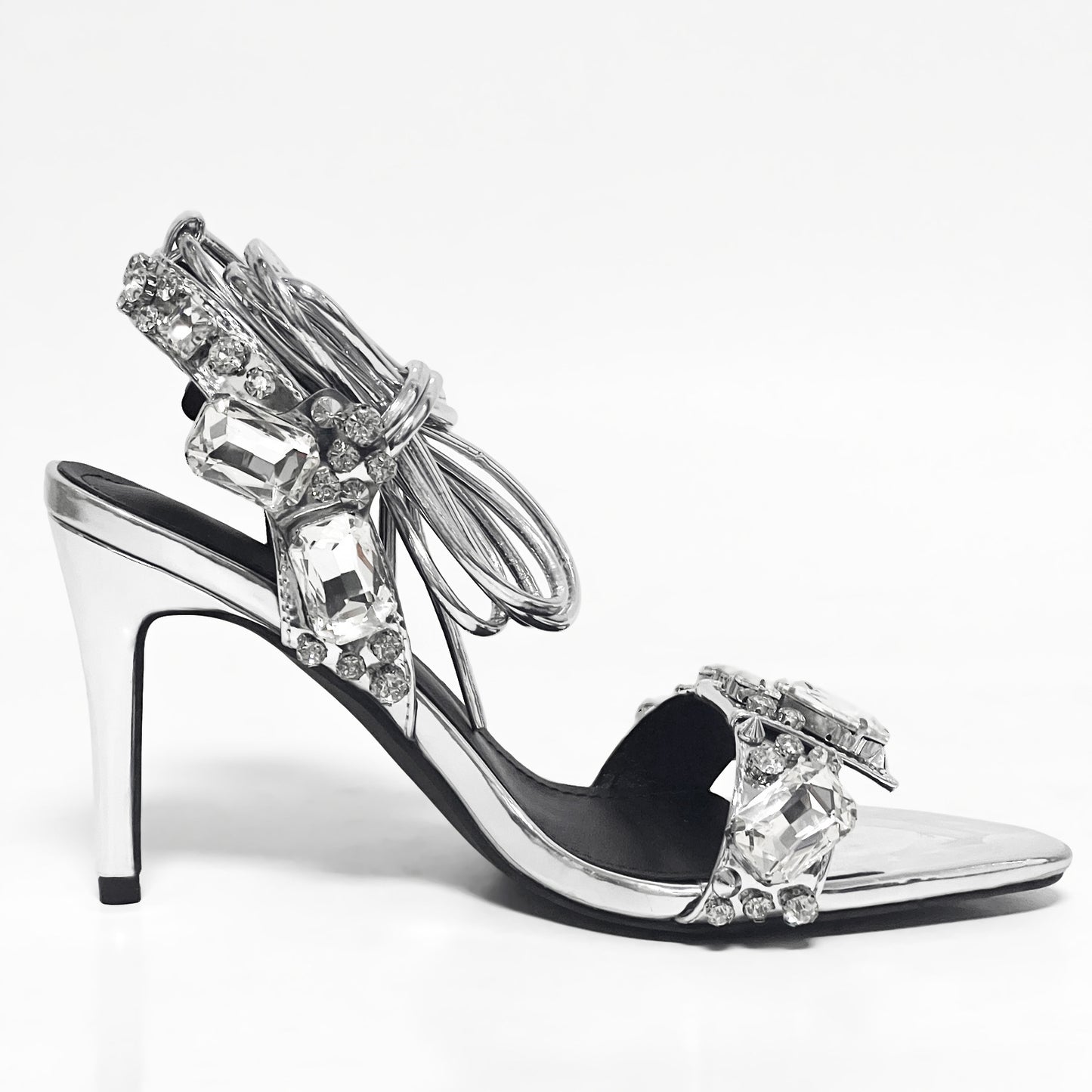 Radiant Goddess Rhinestone Stiletto Heels