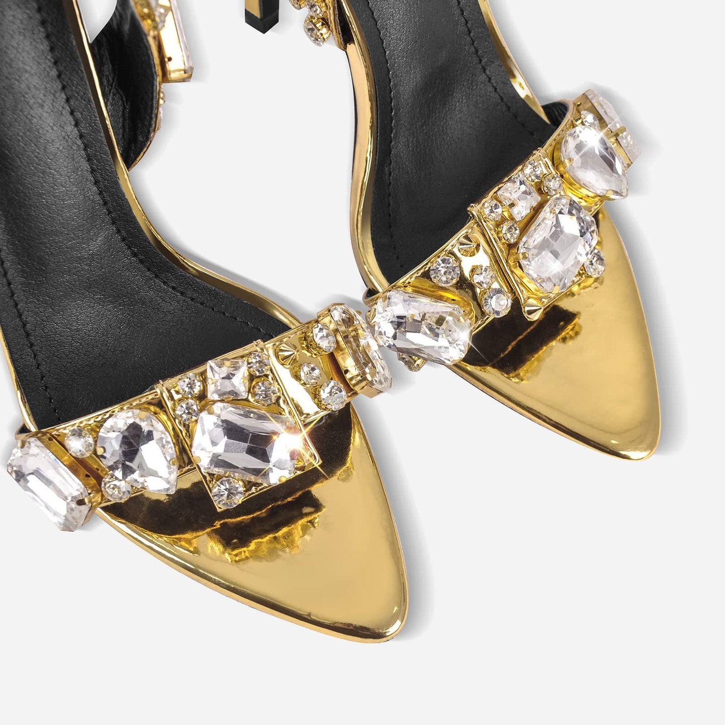 Radiant Goddess Rhinestone Stiletto Heels