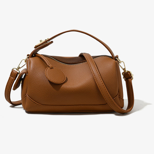 Crossbody Soft Leather Large Capacity Pillow Bag